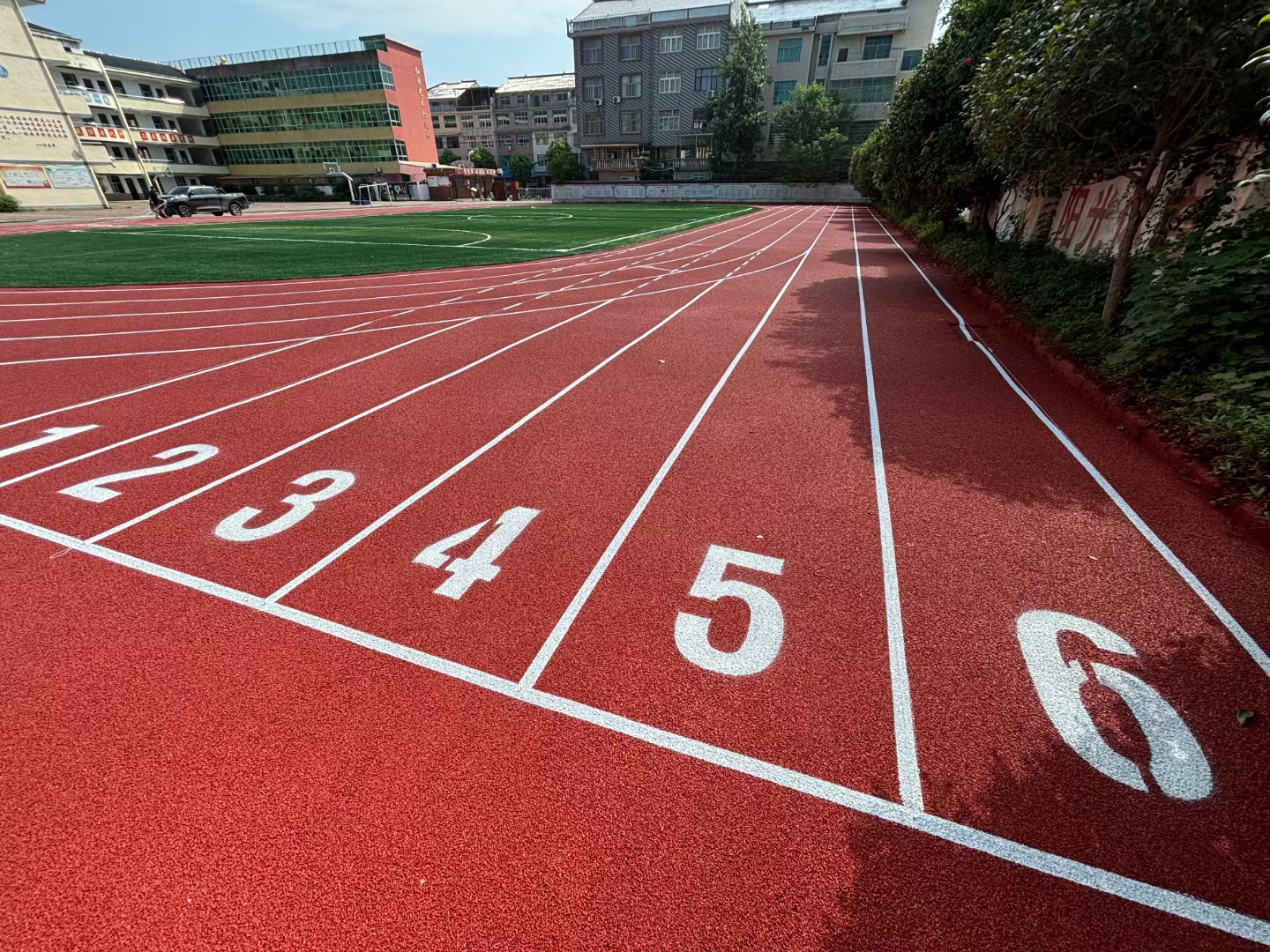 Our New Sports Floor Project Is Completed —— Primary School Running Track