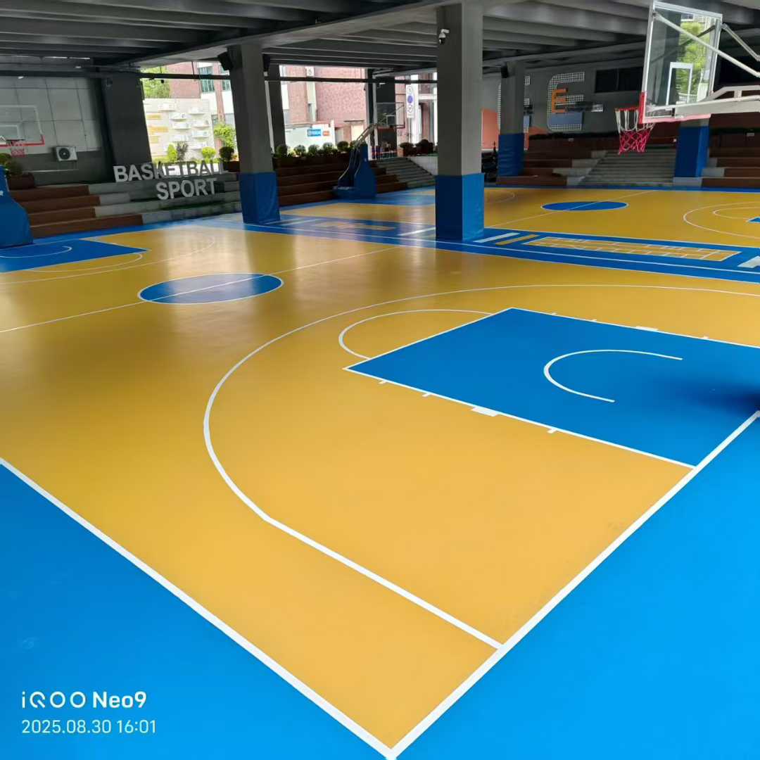 Chengdu Campus Gets A New Look | INOLP Silicon PU Court Makes Sports Safer And More Exciting!