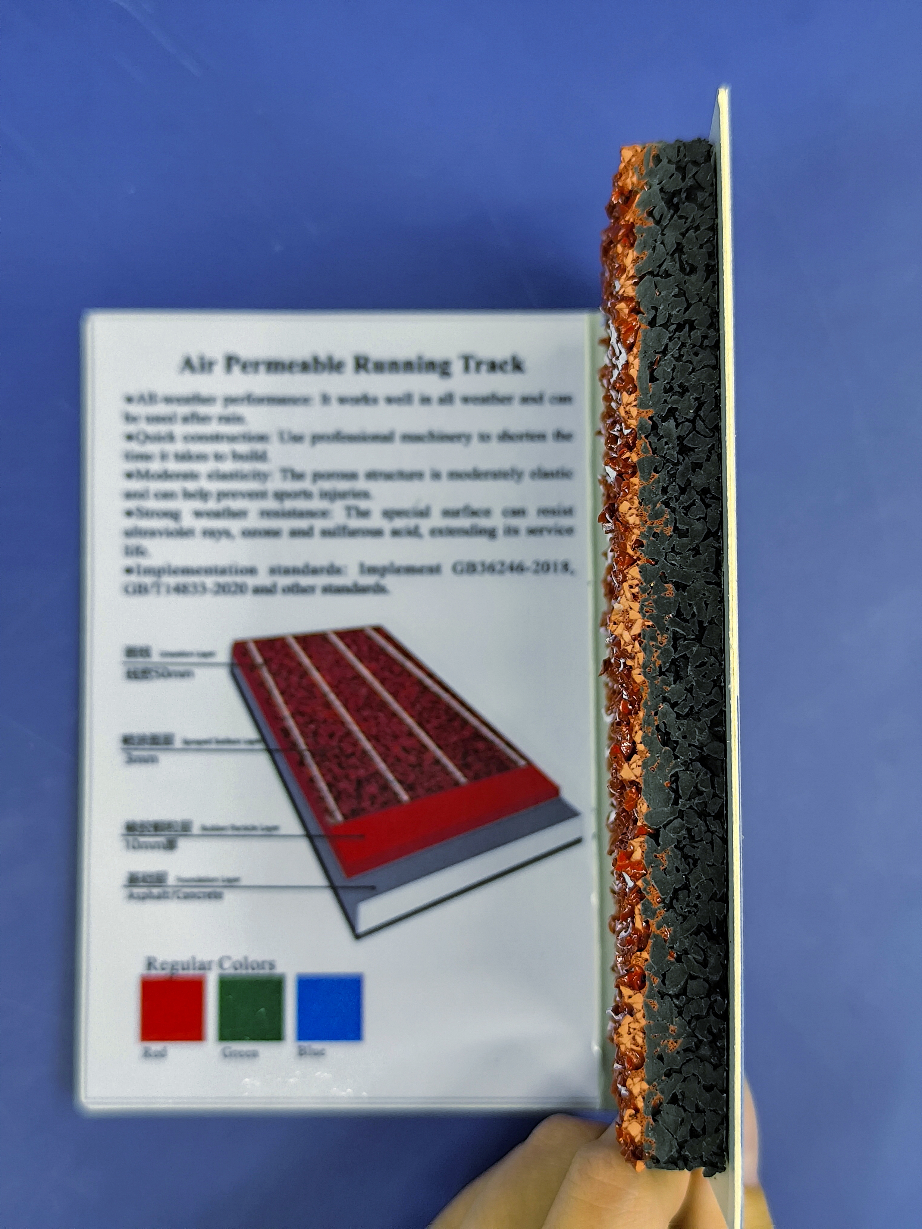 INOLP Wholesale Price Air Permeable Running Track for Sports Flooring Playground