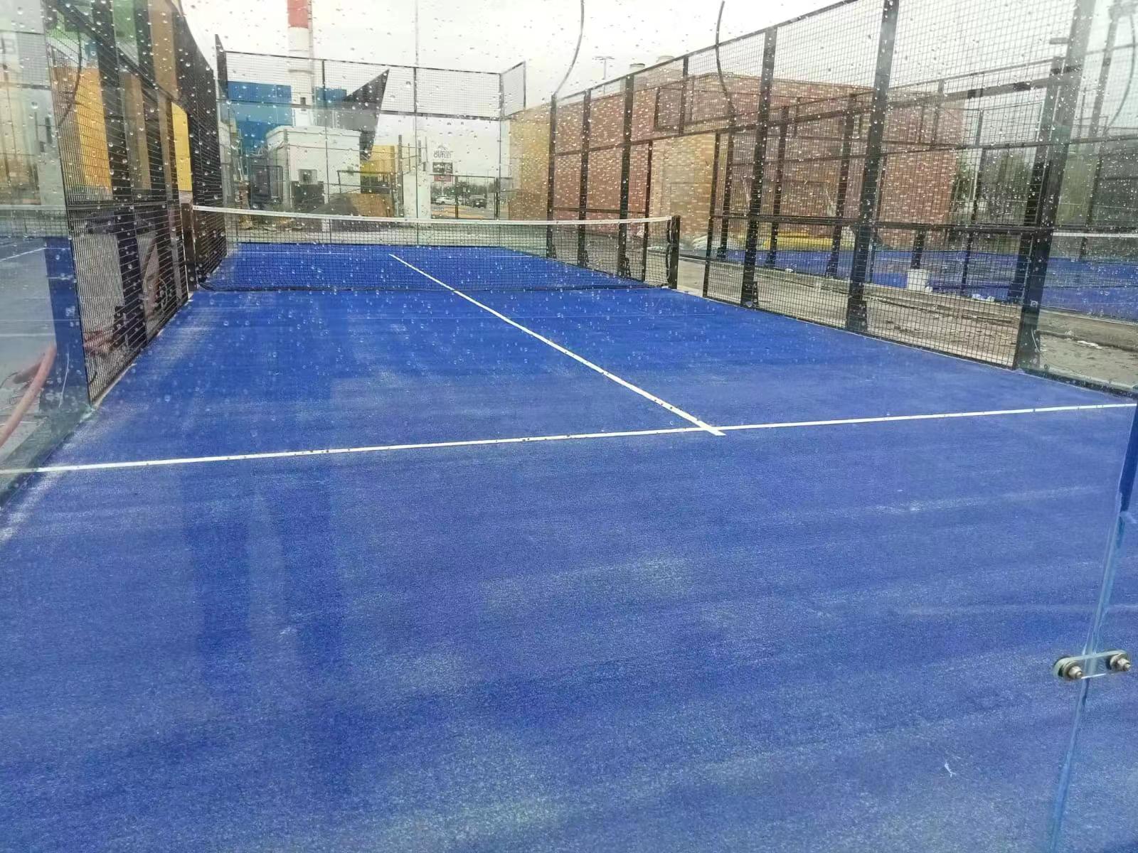 Factory Price Panoramic Outdoor And Indoor Padel Tennis Court with Covers for Rainproof