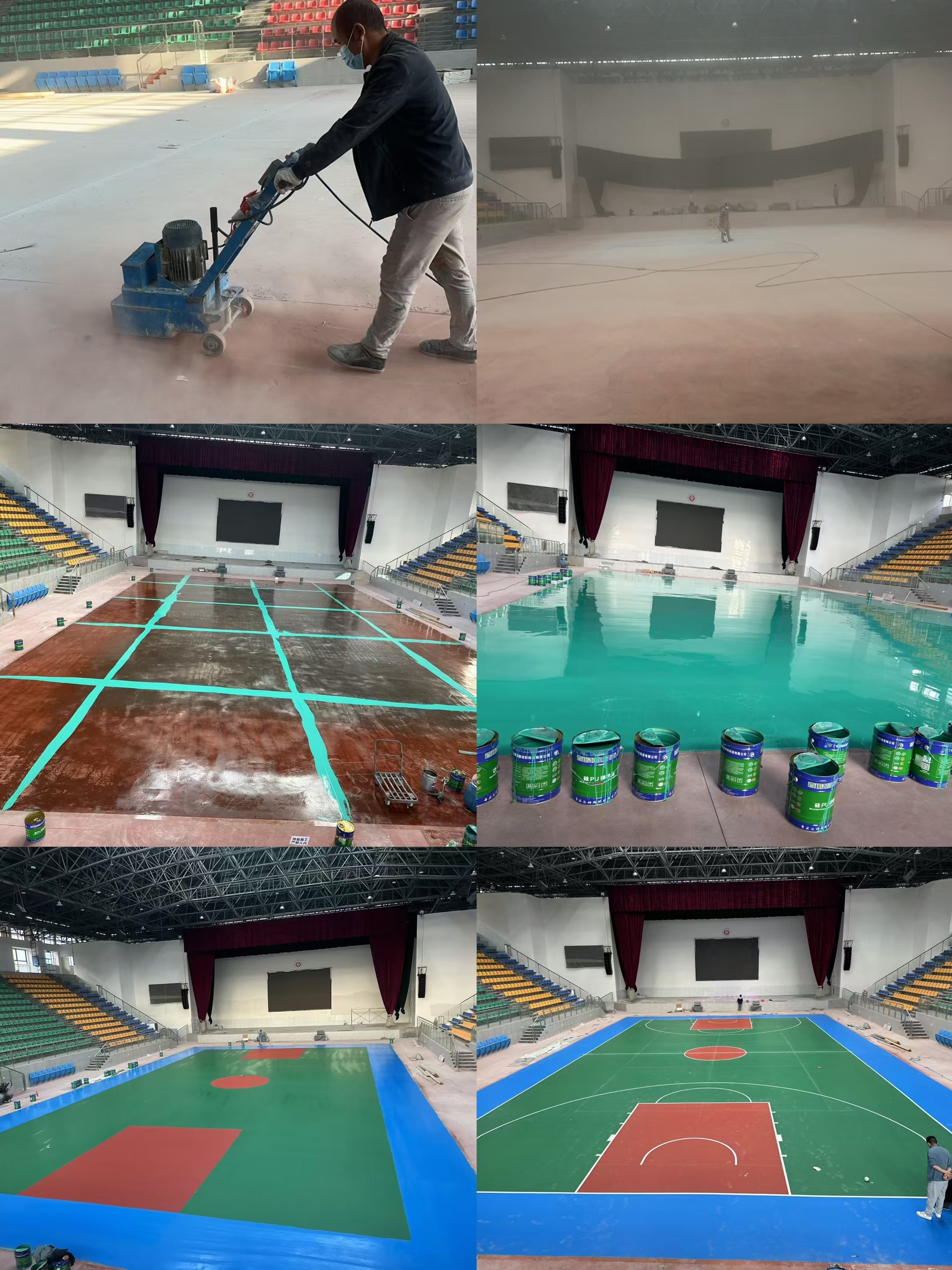 Completion of New Project: Silicon PU Basketball Court