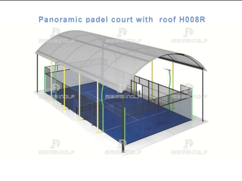 Panoramic padel court with roof H008R